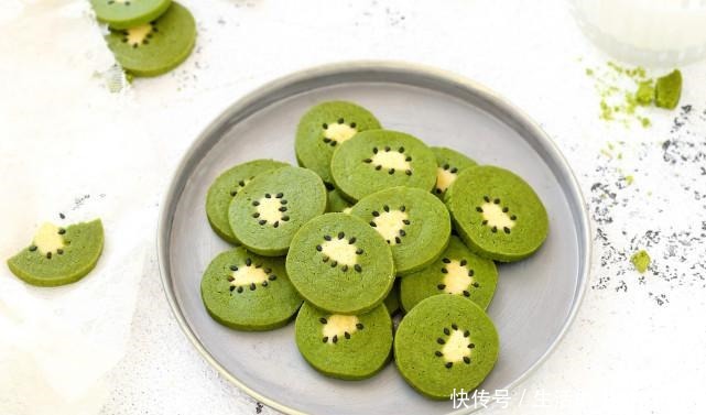 酥脆|仿真猕猴桃饼干,清新酥脆好吃又好看,孩子都不舍得下嘴,赶快做