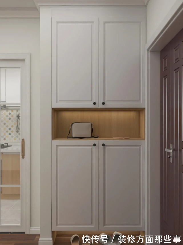 嵌入式|150平装修成现代风,一进门就看到悬空鞋柜,洗衣机挂在马桶上