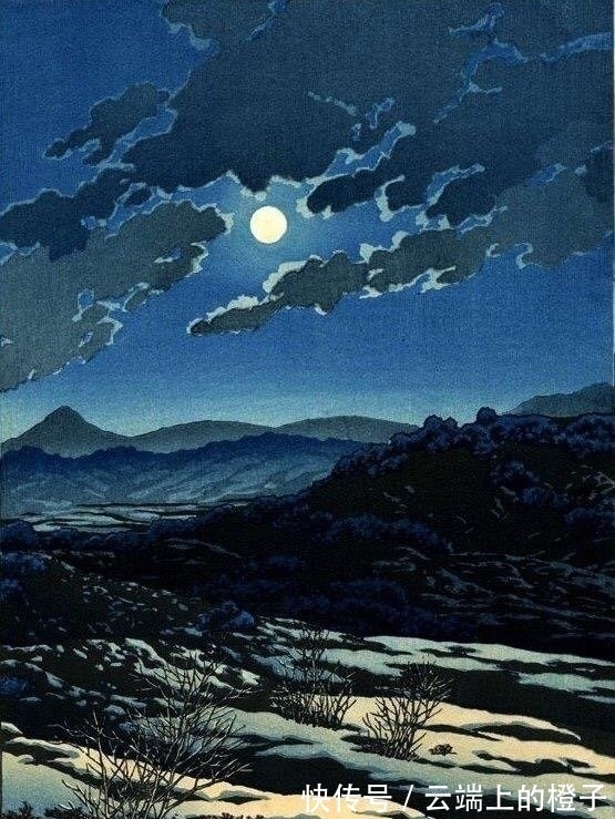 版画$被日本称为旅情诗人的版画家,画风可真唯美,风花雪月好似皆有灵