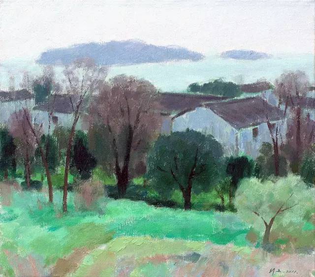 高级色彩,沈行工独特的诗意性油画