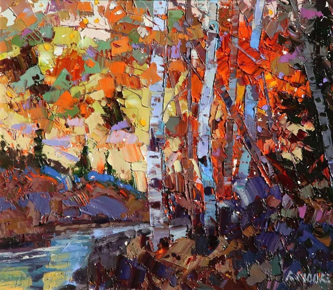 robert|这组小色块油画,色彩生动,美得令人目不暇接