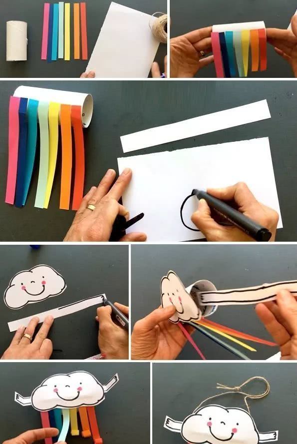 七色|和孩子一起制作七色彩虹挂件,挂在小房间,赏心悦目