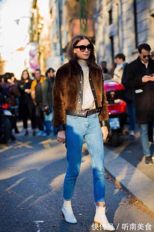 穿搭 最近流行一种穿法,叫“短靴+长裤”,显高显腿长,很适合小个子
