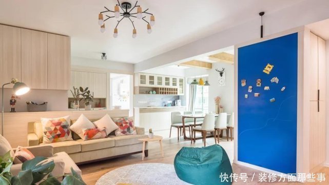 业主|126㎡充满活力的北欧风设计,薄荷绿色的正门与众不同