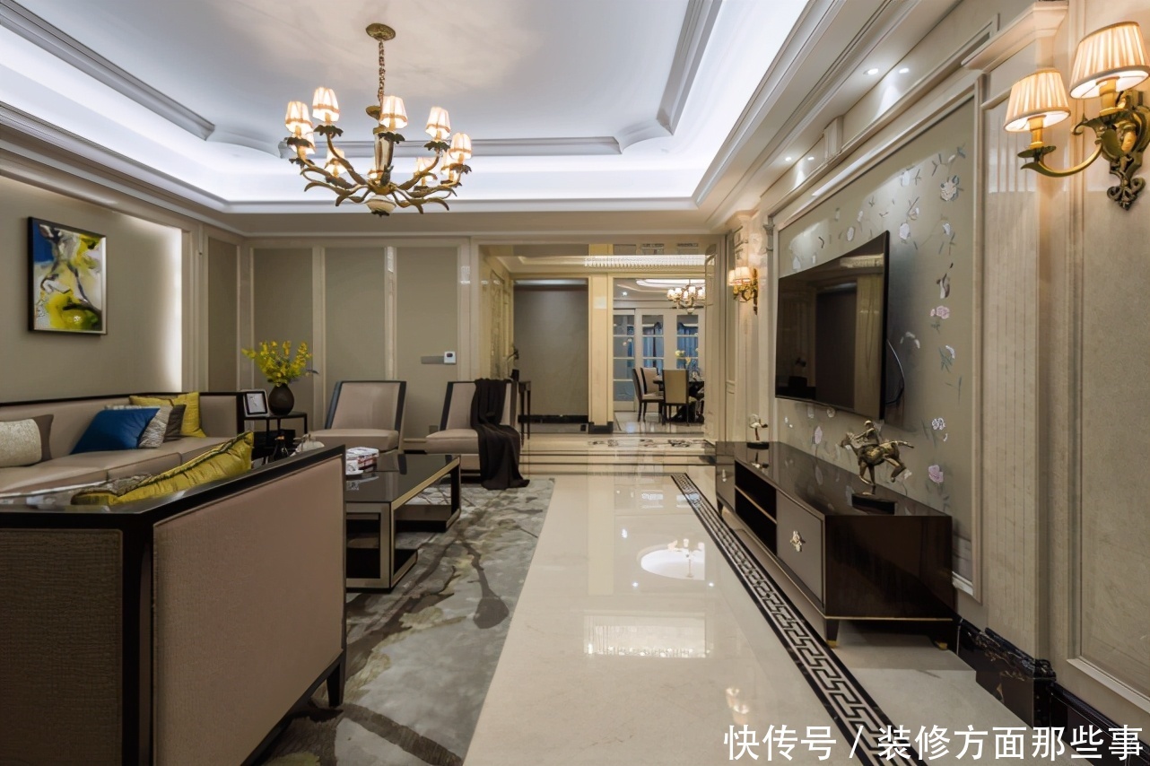 现代|170㎡现代风中植入稳定气派,将古典韵味与现代设计巧妙融合