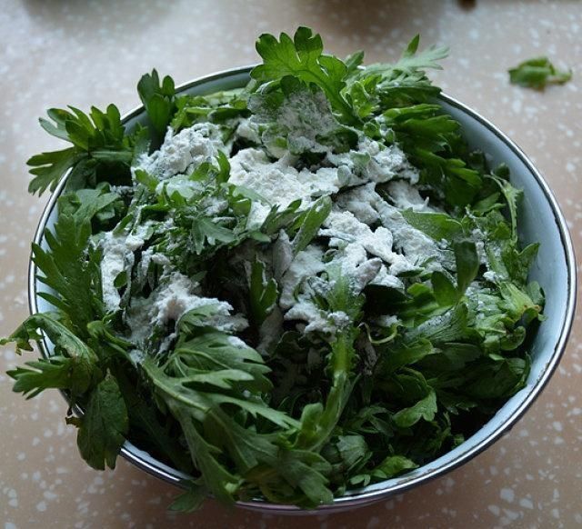 品尝|第一次用蒸的方法来品尝茼蒿的美味,感觉很好