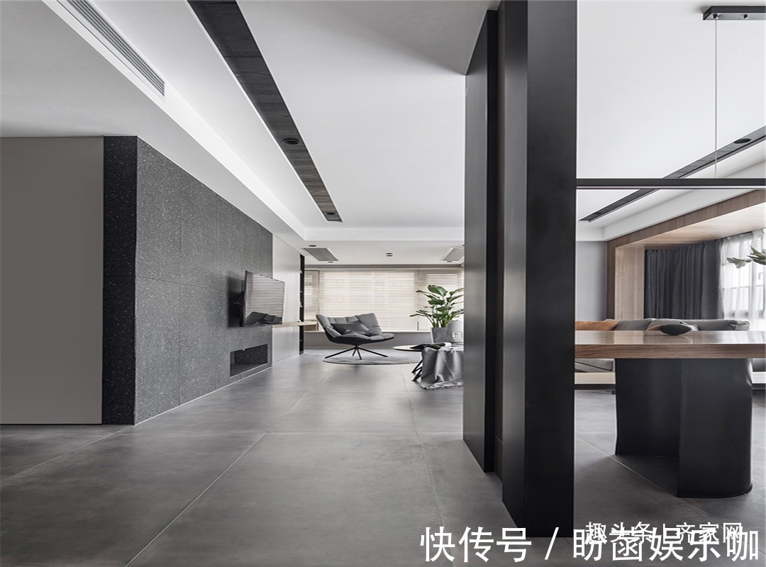 餐厅|89平两房现代,休闲书房,客厅,餐厅连成一体的扩容空间感!
