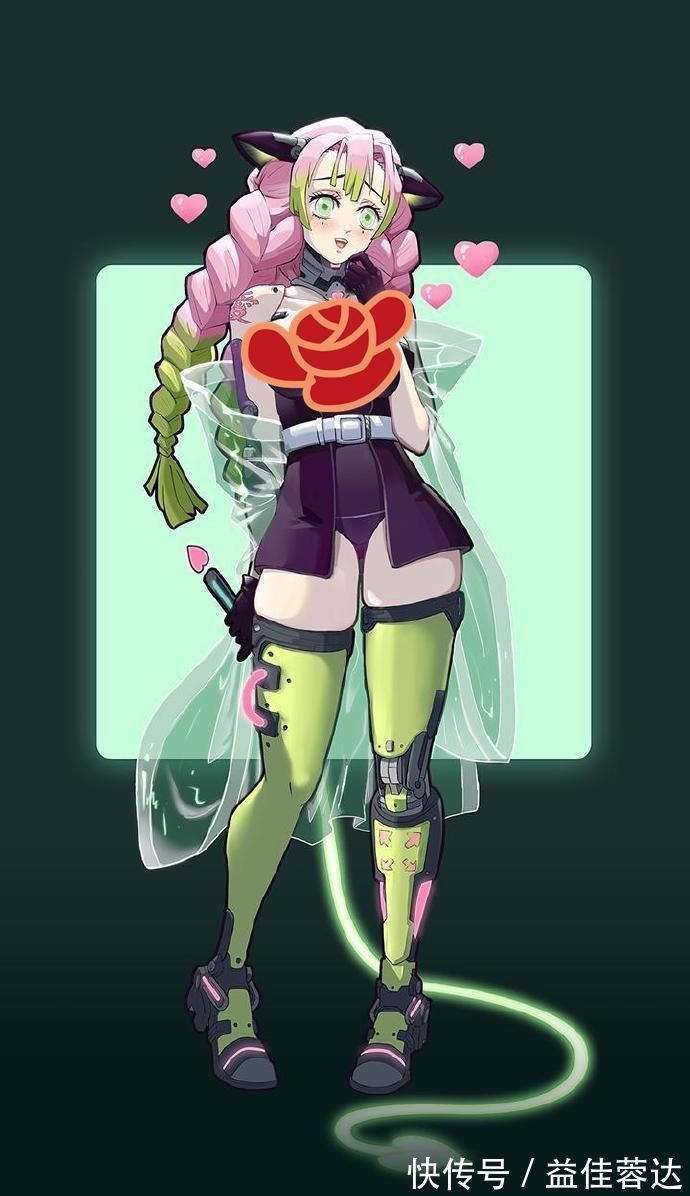 畫師|鬼滅之刃:透視裝與機械風的碰撞,禰豆子的小短裙,戀柱的小皮鞭