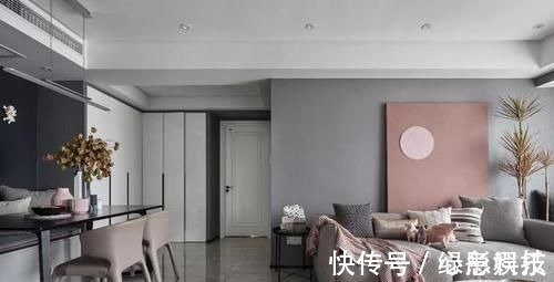 暖暖的味道|110㎡轻奢两居,高级灰+烟粉,个性独特的品质感让人惊艳!