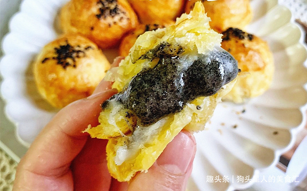 汤圆别煮着吃了,教你烤汤圆,不用揉面,出锅酥到掉渣,太香了