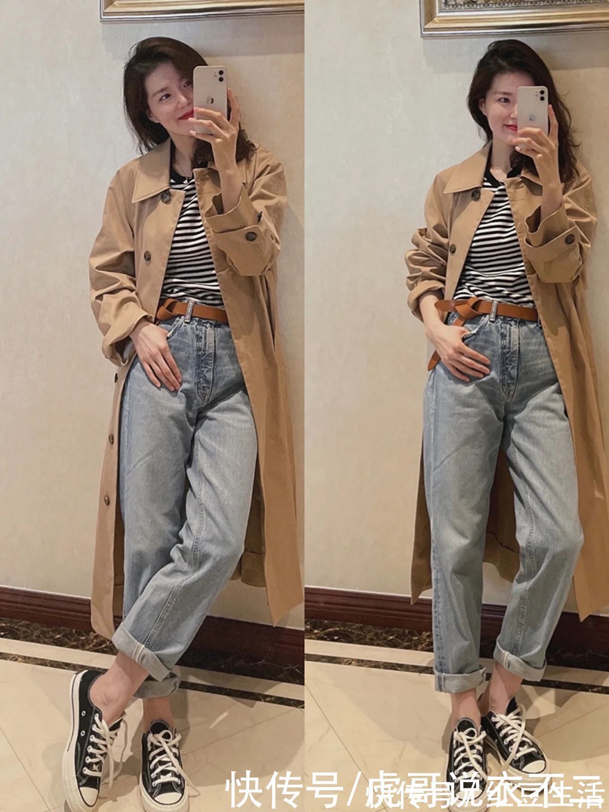 女人|懂穿衣的女人,穿牛仔裤不会总配针织衫,它的N种搭配学起来吧