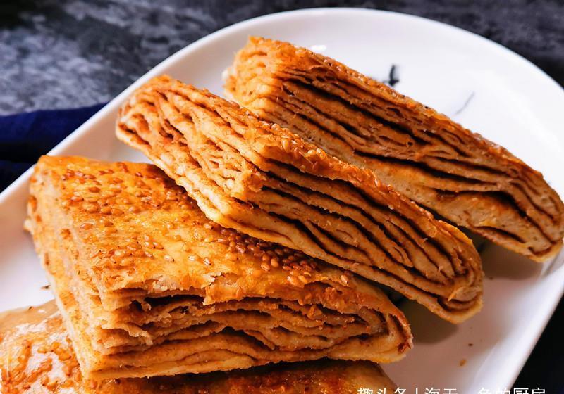 想吃麻酱千层饼不用排队买,在家做简单易学,外焦里软好吃