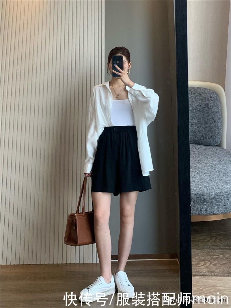 短裤|5组不挑身材还实用的夏日穿搭公式，让你3分钟就能出门