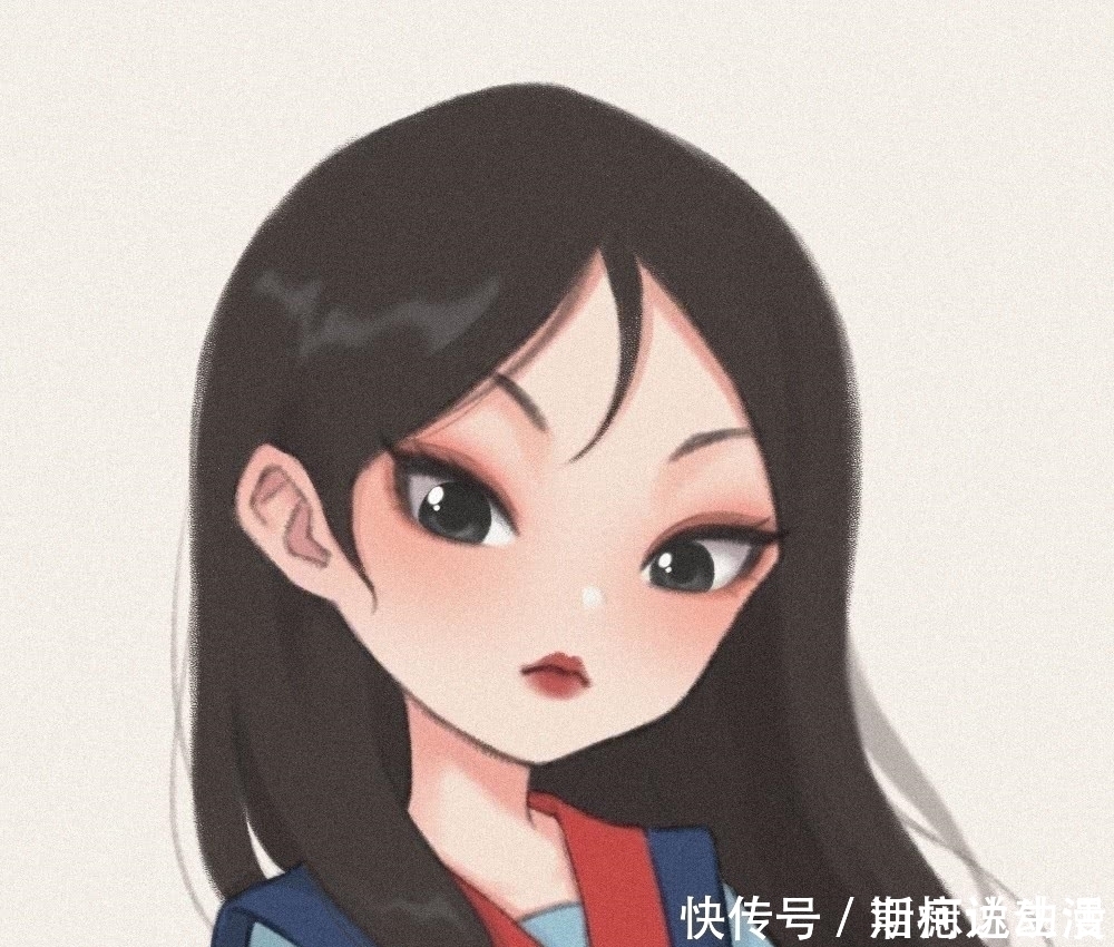 花木兰|大触手绘Q版迪士尼公主,乐佩一看就很难驾驭,艾莎一眼万年