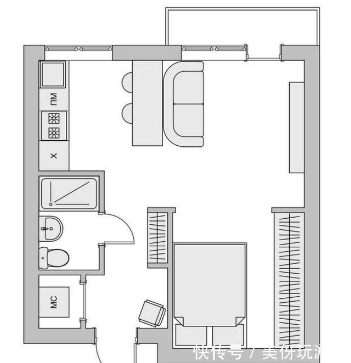 吧台|新古典风格装饰27㎡小户型，餐厅配多功能吧台，整体感觉不一样