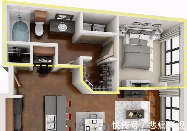 功能区|卧室+衣帽间+卫生间，4种方案将功能区整合，实现户型的最优布局