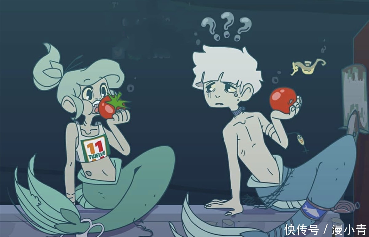 弟弟|西红柿到底有多好吃，小美人鱼和她的弟弟都被它迷倒了