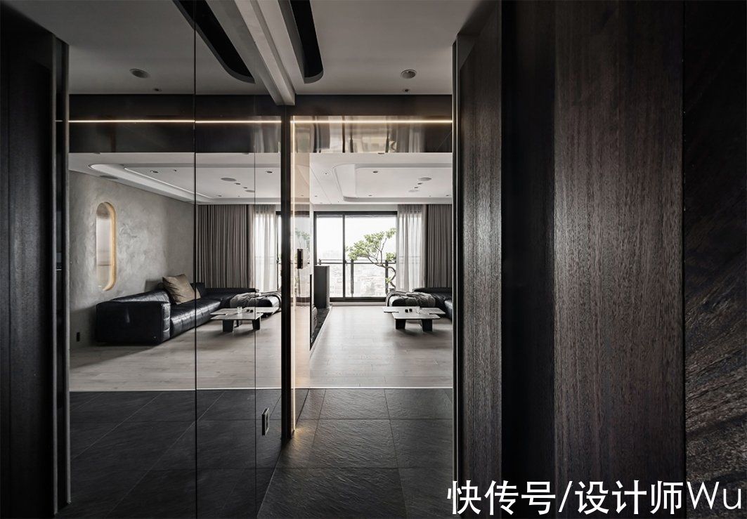 餐厨|深圳115㎡现代岩灰居所，凝合生活与光阴的挥洒笔触