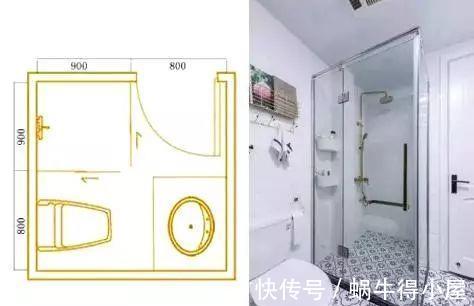 齐家栗子|4平米的小户型卫生间，做好格局划分，也能干湿分离