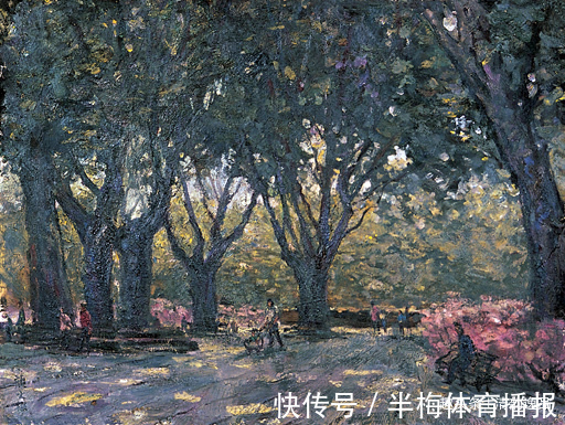 少年时代$中国早期油画家:颜文樑油画作品欣赏