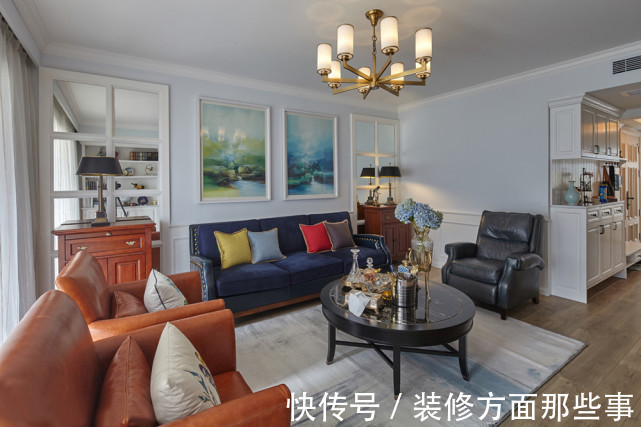 饰面|128平木饰面与卡其色元素搭配，色调既层次分明、又不失稳重