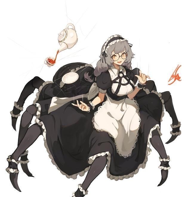 美少女|蜘蛛也能变成美少女这位画师口味太硬核,但仔细一看还挺可爱