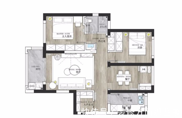 小姐姐|90㎡北欧轻奢风,粉红色的卧室设计很温馨