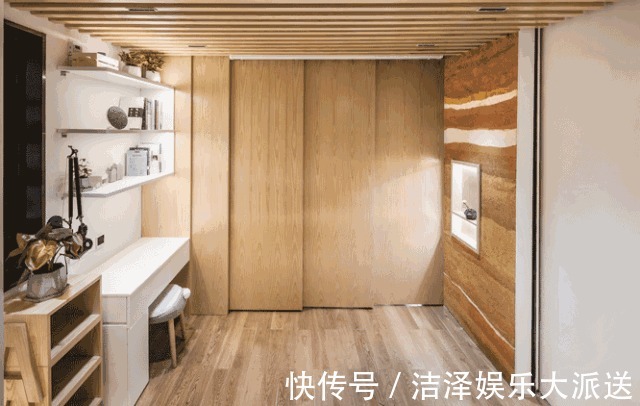 设计|34平住下一家5口不拥挤,一进门把人迷住,卧室设计超级棒!