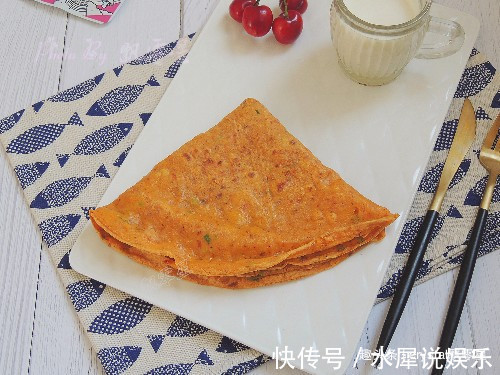 意大利面|十分钟快手早餐饼，简单好做，营养全面，妈妈不早起，孩子吃得欢