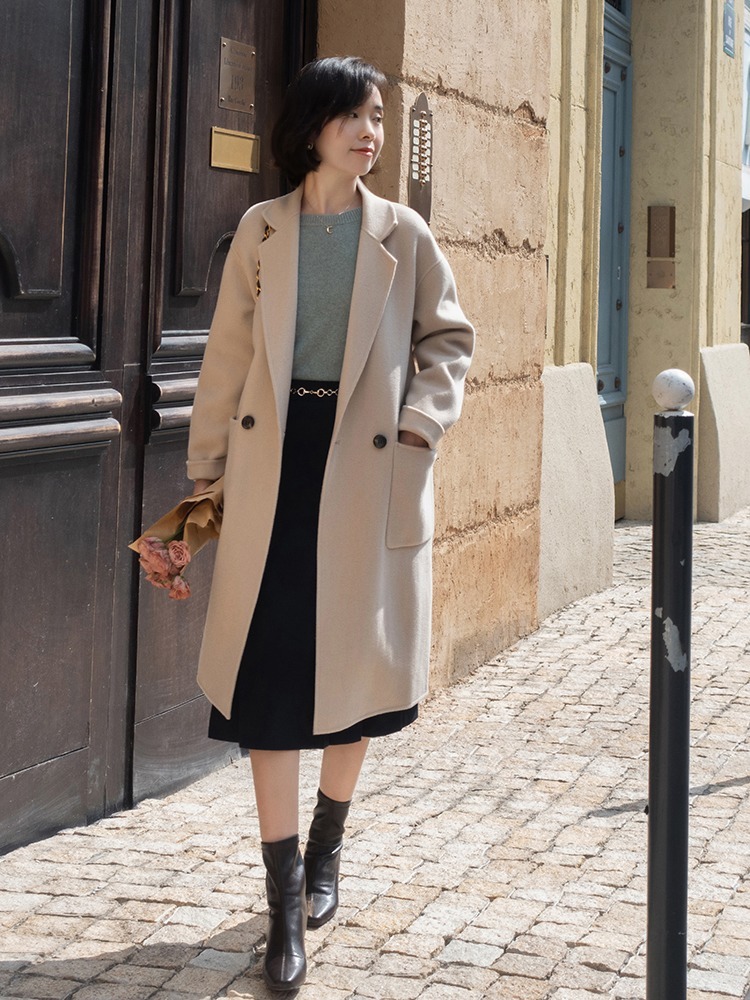 下半身|秋冬的大衣穿搭指南!搭配上半身裙或直筒裤,提升气质又高级洋气