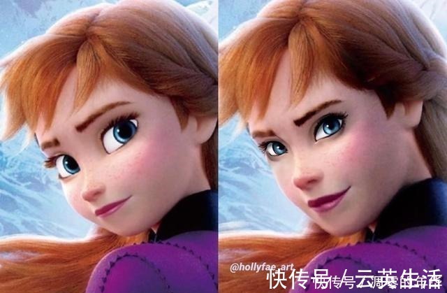 艾玛@如何让迪士尼公主更像真人“面部重塑”了解一下,茉莉美到惊艳