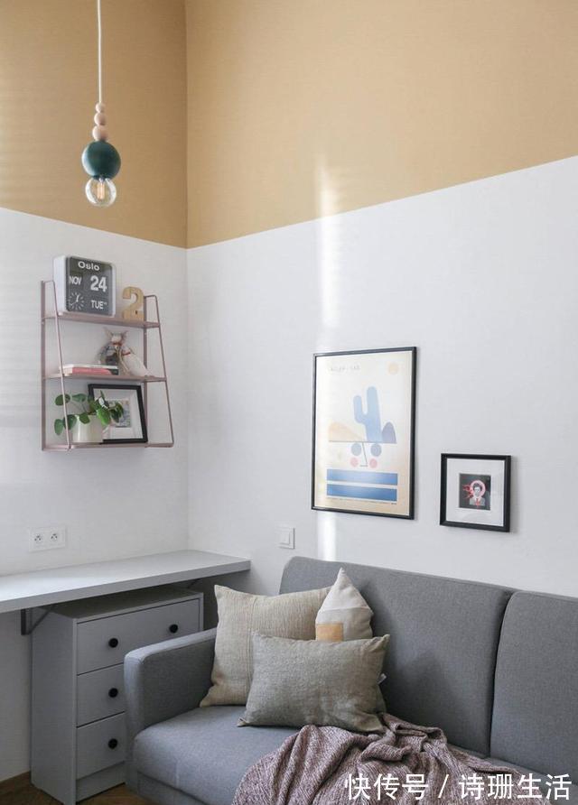 小公寓|女孩的23㎡小公寓，卧室挑高释放室内空间，玄关花墙有个性，超美