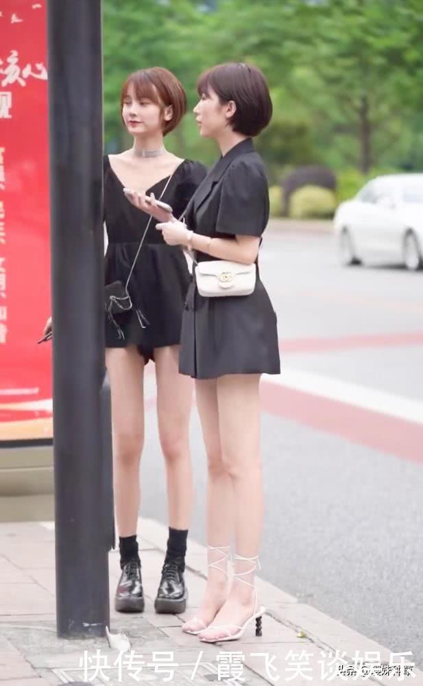 这年头又火了“螺丝鞋”，马丁靴一站她旁边，显腿长逊色不少