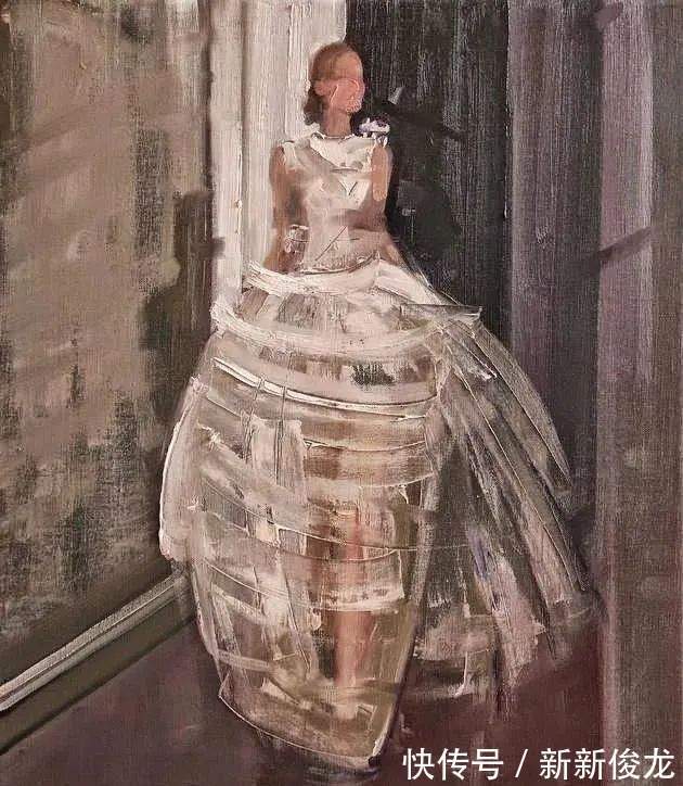 画家@她以生动、动感和现代的笔触,描绘画面