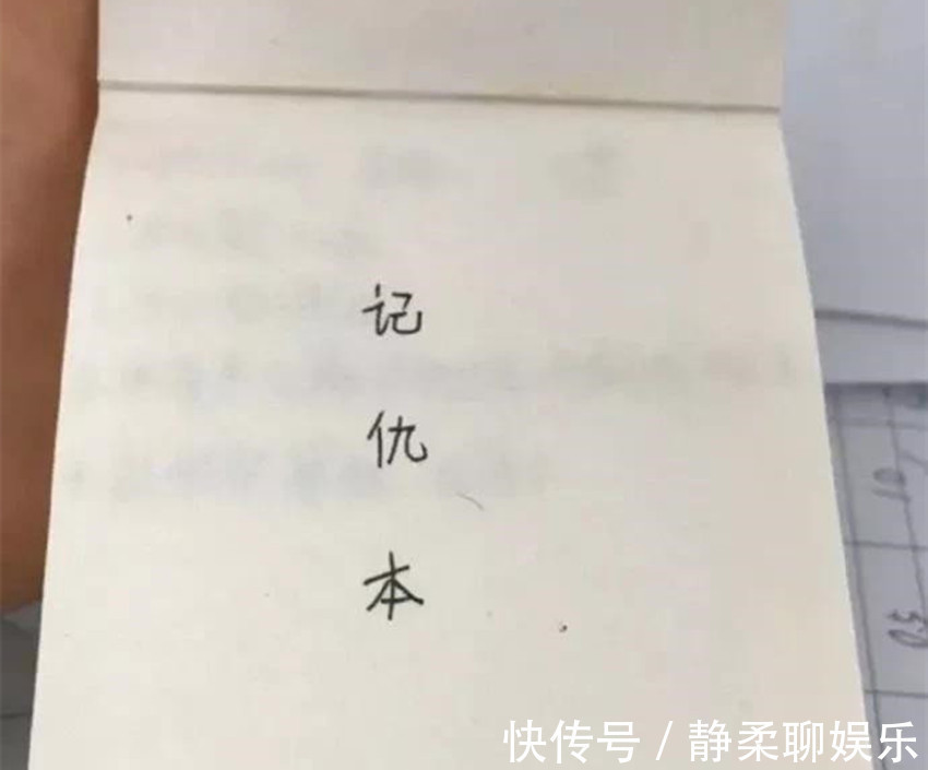 小学生|小学生一本正经的“记仇本”令人哭笑不得,网友将记仇进行到底