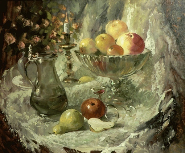 画家#乌克兰画家亚历山大·耶尼的油画,雅致!