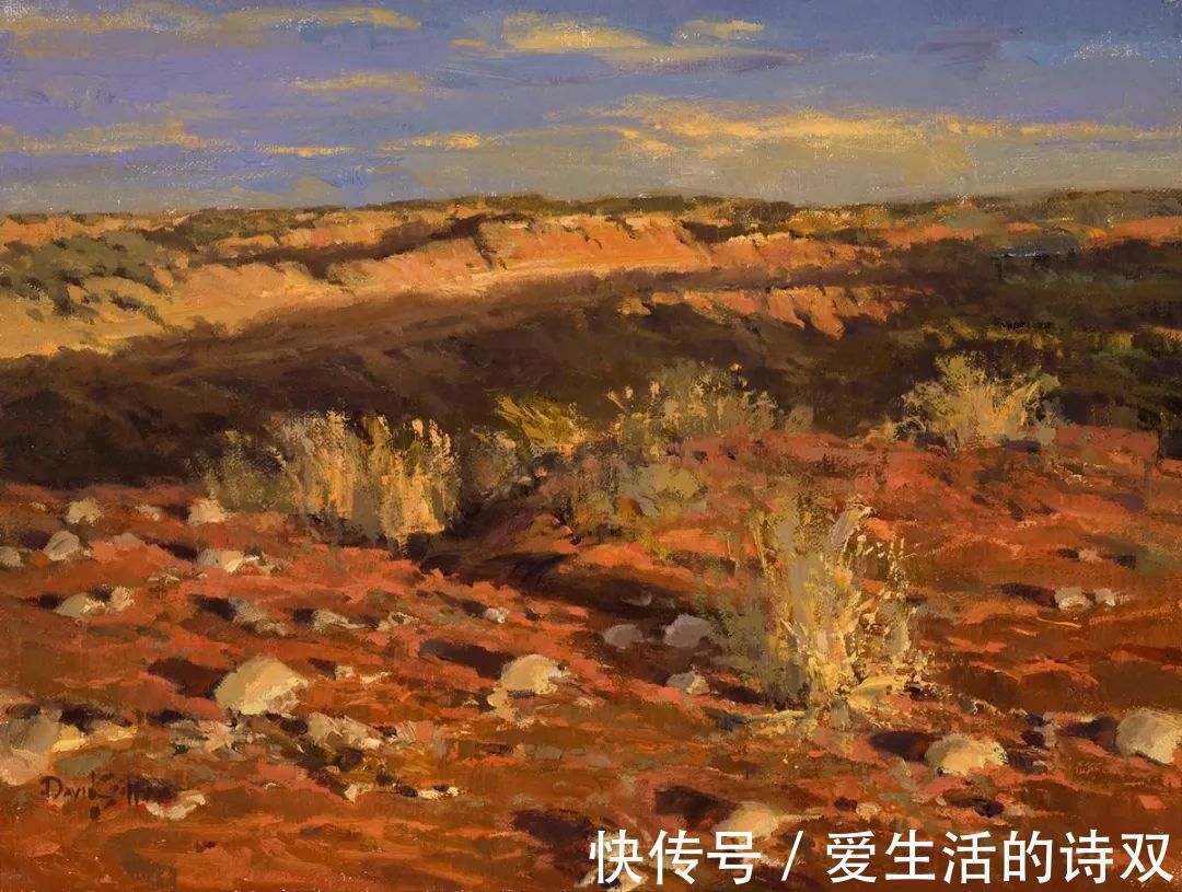 卢伯克$大卫·格里芬的风景油画高清图,放大看,更迷人