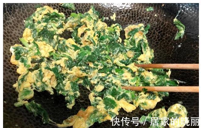 土鸡蛋|这菜叶比茎营养高，当垃圾丢掉太可惜，加上鸡蛋炒一盘，味道真香