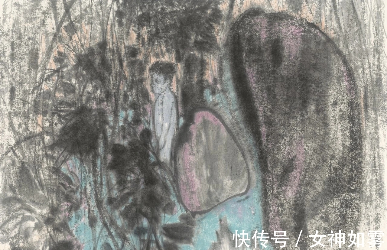 中国画$曹鑫中国画|有意渲染一种神秘而幽深的气氛