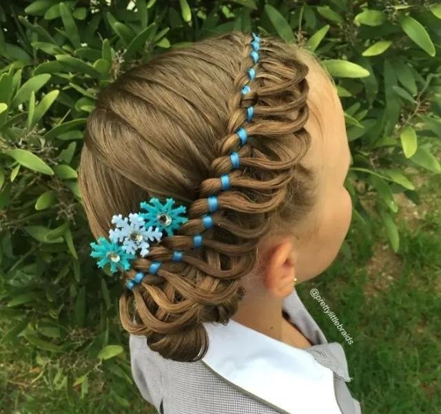 编发 72款好看的儿童编发,有闺女了就要给她编这样的发型,宝妈快收藏