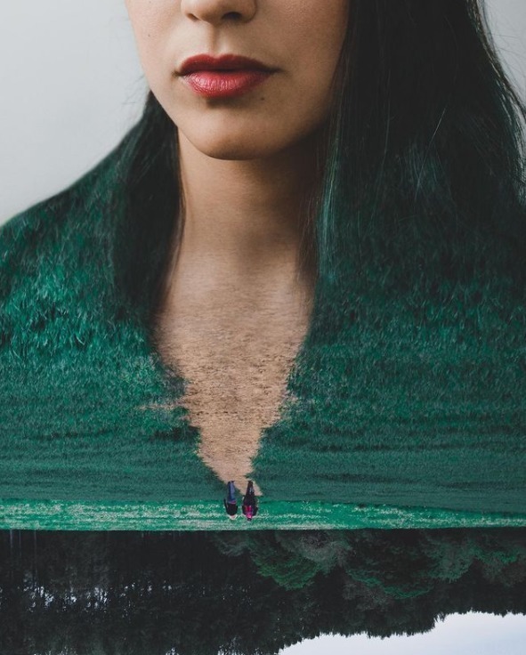 艺术家|这位好“色”的艺术家,拿大自然当画板,引11万人“想入非非”!