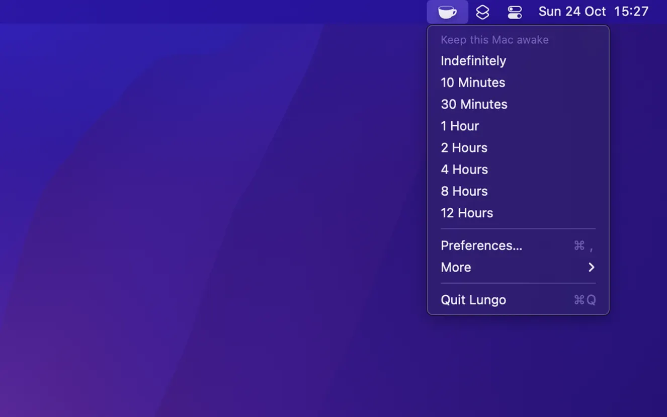 Lungo for Mac v2.3.2 MAS 防止系统休眠或屏幕变暗-下载否