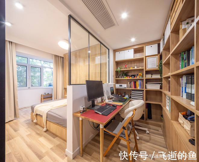 洞洞板|55平米一居巧变小两居