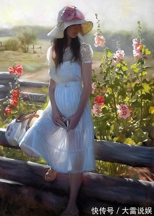 画作@画家夫妇合作画人体油画,他们善于捕捉人体光影,画作细腻而唯美