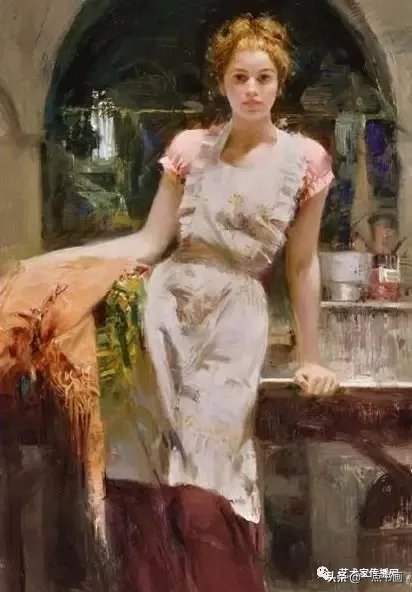 美术学院$皮诺德埃尼的油画人物,色彩斑斓,动静结合,光彩照人