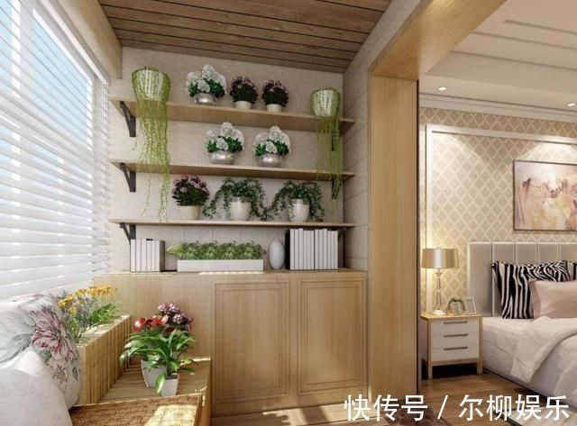 洗衣台|头一次见阳台这么装修，既可以晾衣服又能当景观台，感叹太聪明了