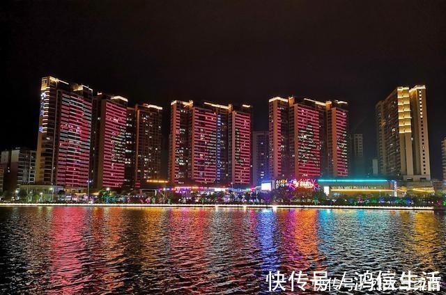 卡拉ok|粤北的一座小城，知名度不高，但是夜景堪比大都市，很美！