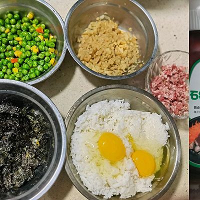 紫菜|紫菜肉末炒饭