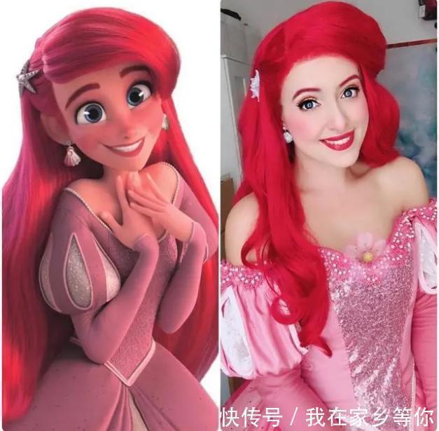 迪士尼公主|法国美女cos多位迪士尼公主,爱洛公主温柔优雅,她最有心机