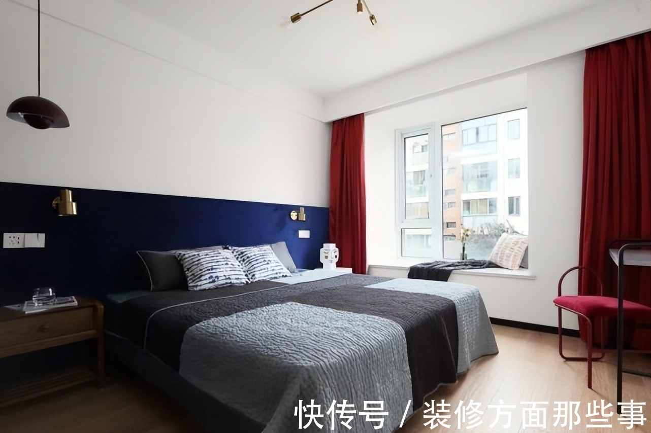 三居室|128平的现代北欧风三居室,深色调的设计也非常好看!